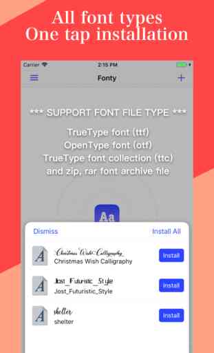 Fonty - install any font 3