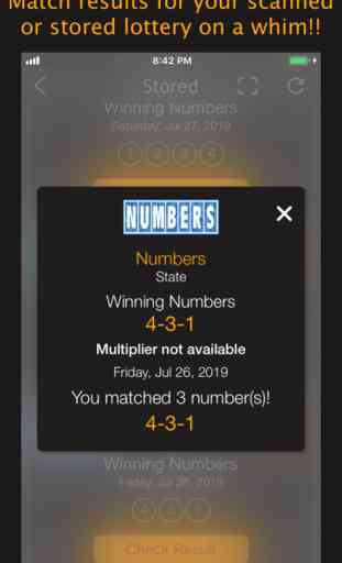 Lottery results-Ticket scanner 4