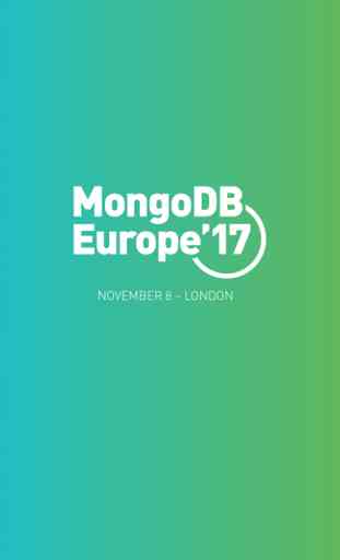 MongoDB Europe 1