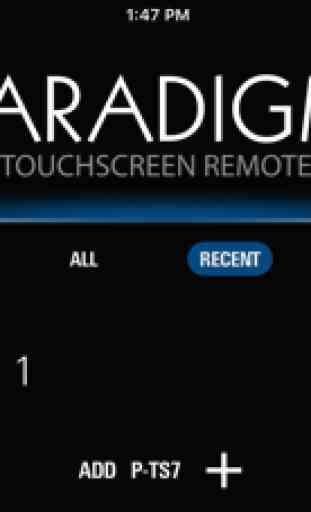 Paradigm Touchscreen Remote 1