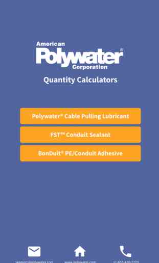Polywater Product Calculators 1