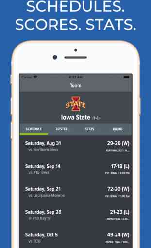 Iowa State Football Schedules 1