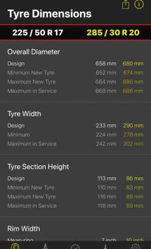 Tyre Dimensions 2