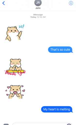 Animated Cute Fat Hamster Stickers 3