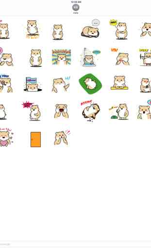 Animated Cute Fat Hamster Stickers 4