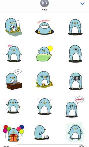 Animated Cute Penguin Stickers 1
