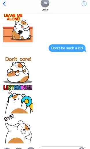 Animated Very Fat Hamster Stickers 3