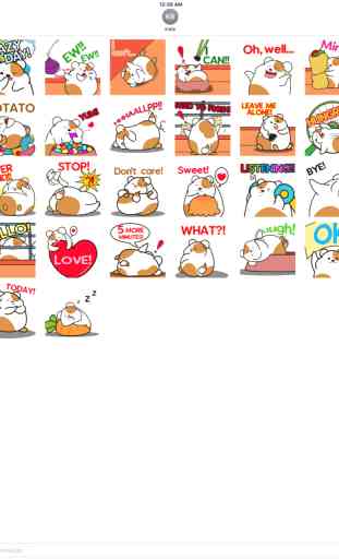 Animated Very Fat Hamster Stickers 4