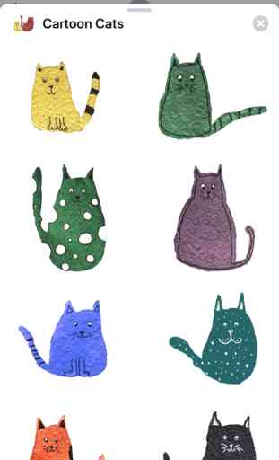 Cartoon Cat Sticker Pack 3