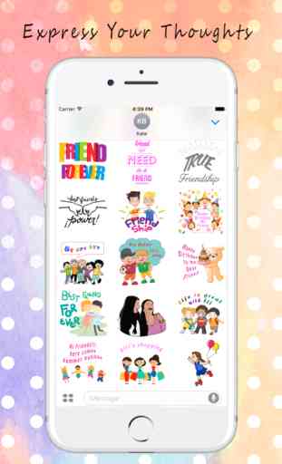 Happy Friendship Forever Photo Stickers 1
