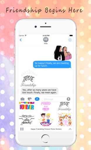 Happy Friendship Forever Photo Stickers 3