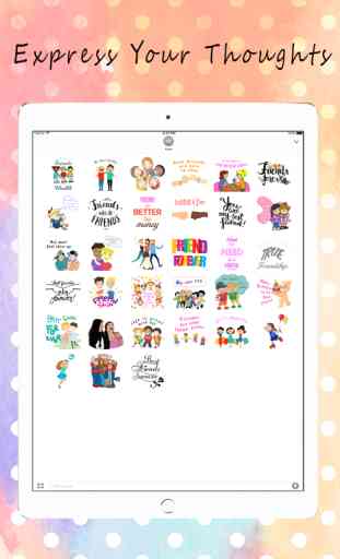 Happy Friendship Forever Photo Stickers 4