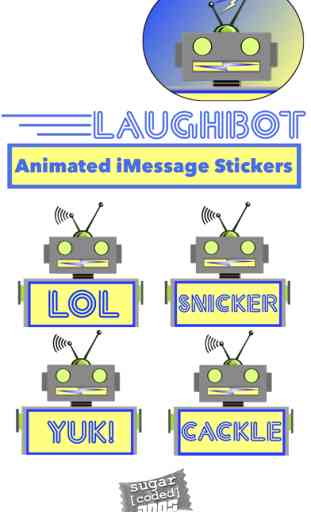 LaughBot: Animated Robot Stickers 2