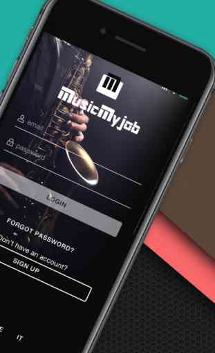 MusicMyJob mobile app 2