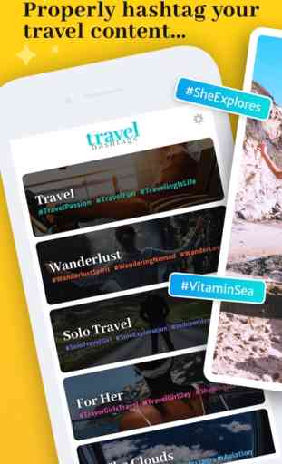 Travel Hashtags App 1