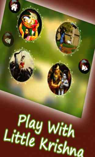 Little Krishna jighsaw puzzle free game for kids - the hindu divine god krishna lila 4