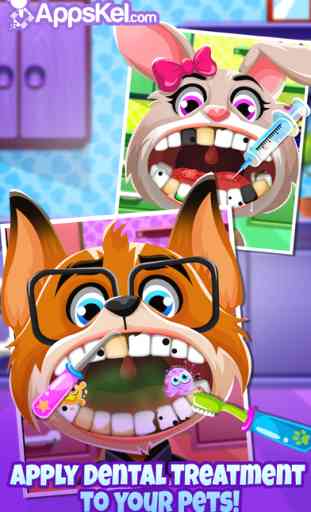 Little Nick's Pets Dentist Story – The Animal Dentistry Games for Kids Free 1