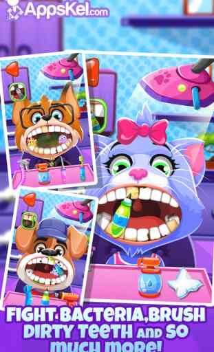 Little Nick's Pets Dentist Story – The Animal Dentistry Games for Kids Free 2