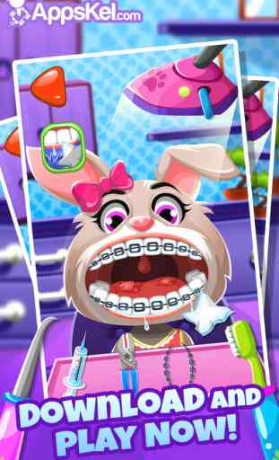 Little Nick's Pets Dentist Story – The Animal Dentistry Games for Kids Free 3