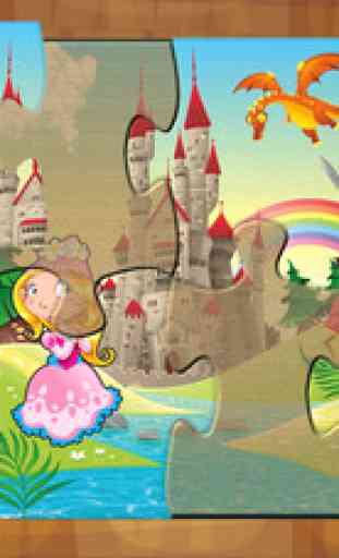 Magic Realm Puzzles: Princess, Prince & Knight, Dragon & Pirate - Charming Fairytale Puzzle Games for Kids and Toddler 2