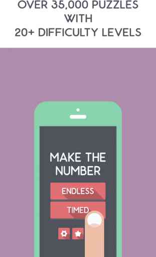 Make The Number - A Fast Paced Math Puzzle Game Like 24 For All Ages From Child To Adult That Is Better Than Flash Cards 2