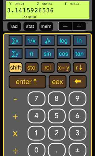 Linear regression RPN calculator 1