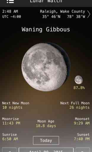 Lunar Watch moon phase calendar 4