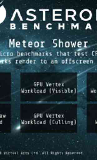 Meteor Shower Benchmark 1