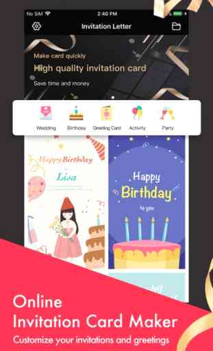 Party Invitation Cards Maker 1