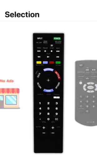 Remote control for Sony 1