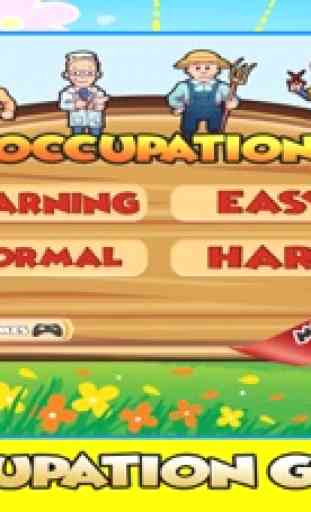 Occupation & Professions vocabulary game for kids 1