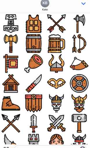 Vikings Stickers Emojis 2