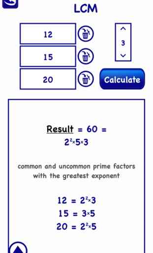 LCM GCD Prime Factor Calc Lite 3