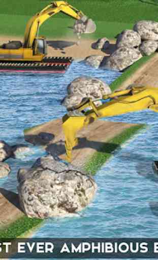 Amphibious Excavator Construction Crane Simulator 1