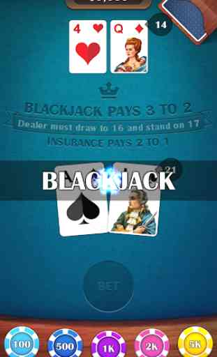 Blackjack 21 - casino card game 3