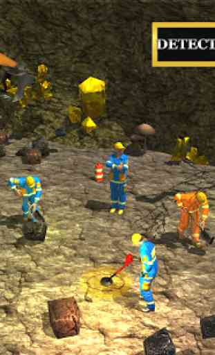 Cave Mine Construction Sim: Gold Collection Game 3