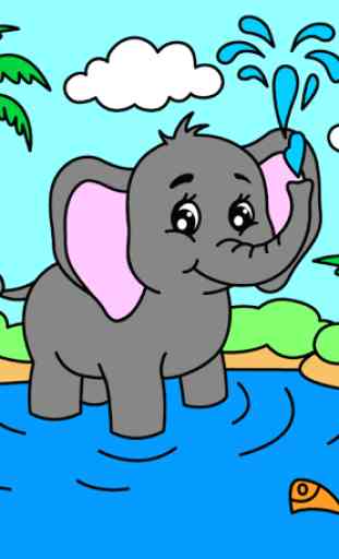 Coloring pages for children: animals 1