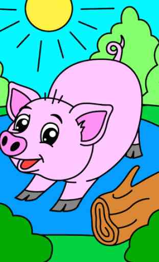 Coloring pages for children: animals 4