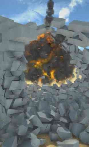 Destruction physics: explosion demolition sandbox 2