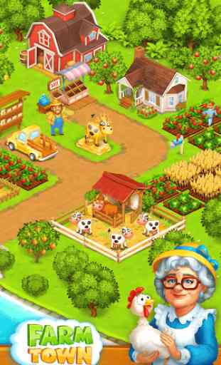 Farm Town: Happy village near small city and town 1