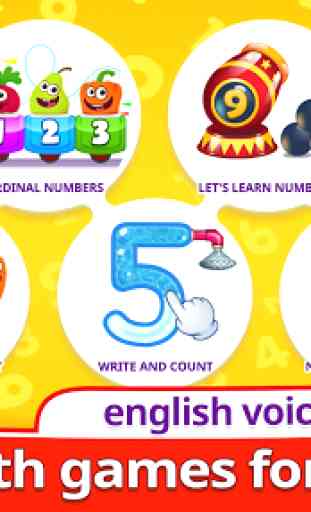 Funny Food 123! Kids Number Games for Toddlers 1