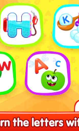 Funny Food ABC games for toddlers and babies 1