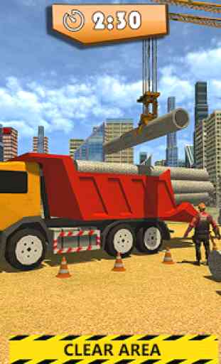 Heavy Construction Building: Truck Excavator Games 1