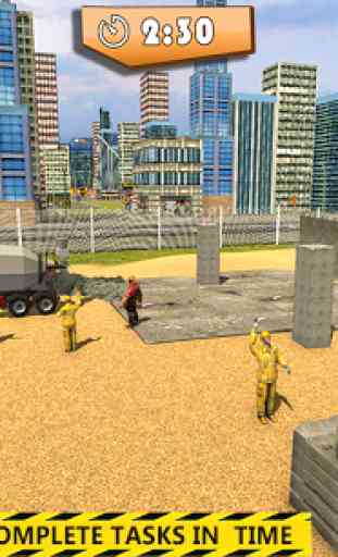 Heavy Construction Building: Truck Excavator Games 3