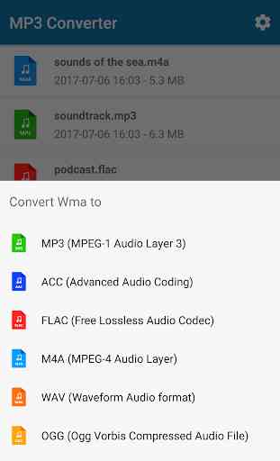 MP3 Converter (music ogg flac wav wma aac) 2
