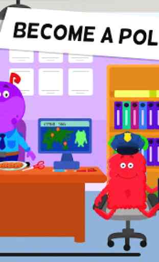 My Monster Town - Police Station Games for Kids 2