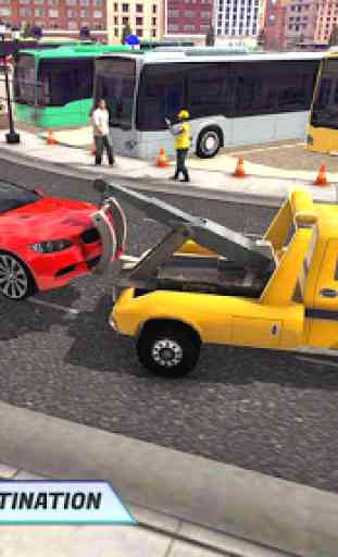 Tow Truck Car Transporter Driving And Parking 3