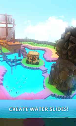 Water Park Craft GO: Waterslide Building Adventure 2