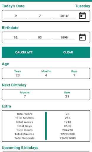 Age Calculator by Date of Birth 2