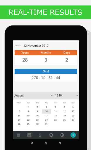 Age Calculator - Date & age, Birthday countdown 3